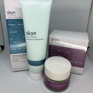 Skyn Iceland face wash & moisturizer bundle NIB
